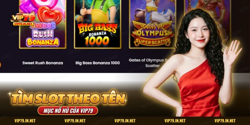 Danh sách thẻ game slot để tìm theo tên trong mục Nổ Hũ