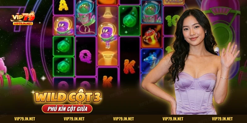 Slot không gian với người ngoài hành tinh, đá quý neon và biểu tượng thay thế