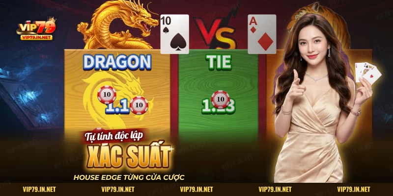 Màn Rồng Hổ trực tuyến với hai lá bài và ba cửa Rồng, Hòa, Hổ